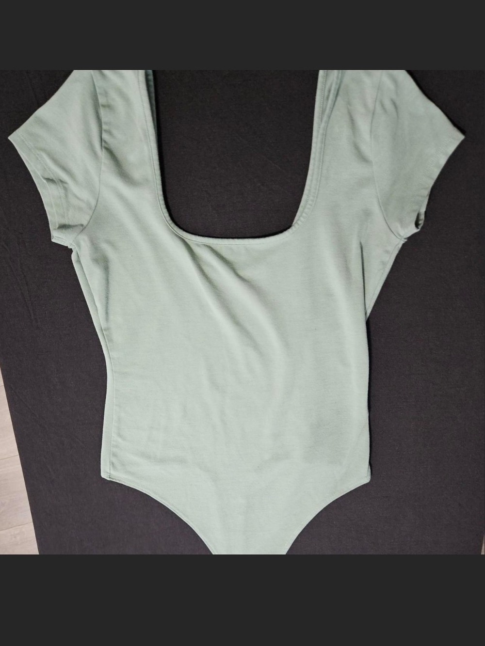 American Eagle Olive Green Scoop Neck Bodysuit